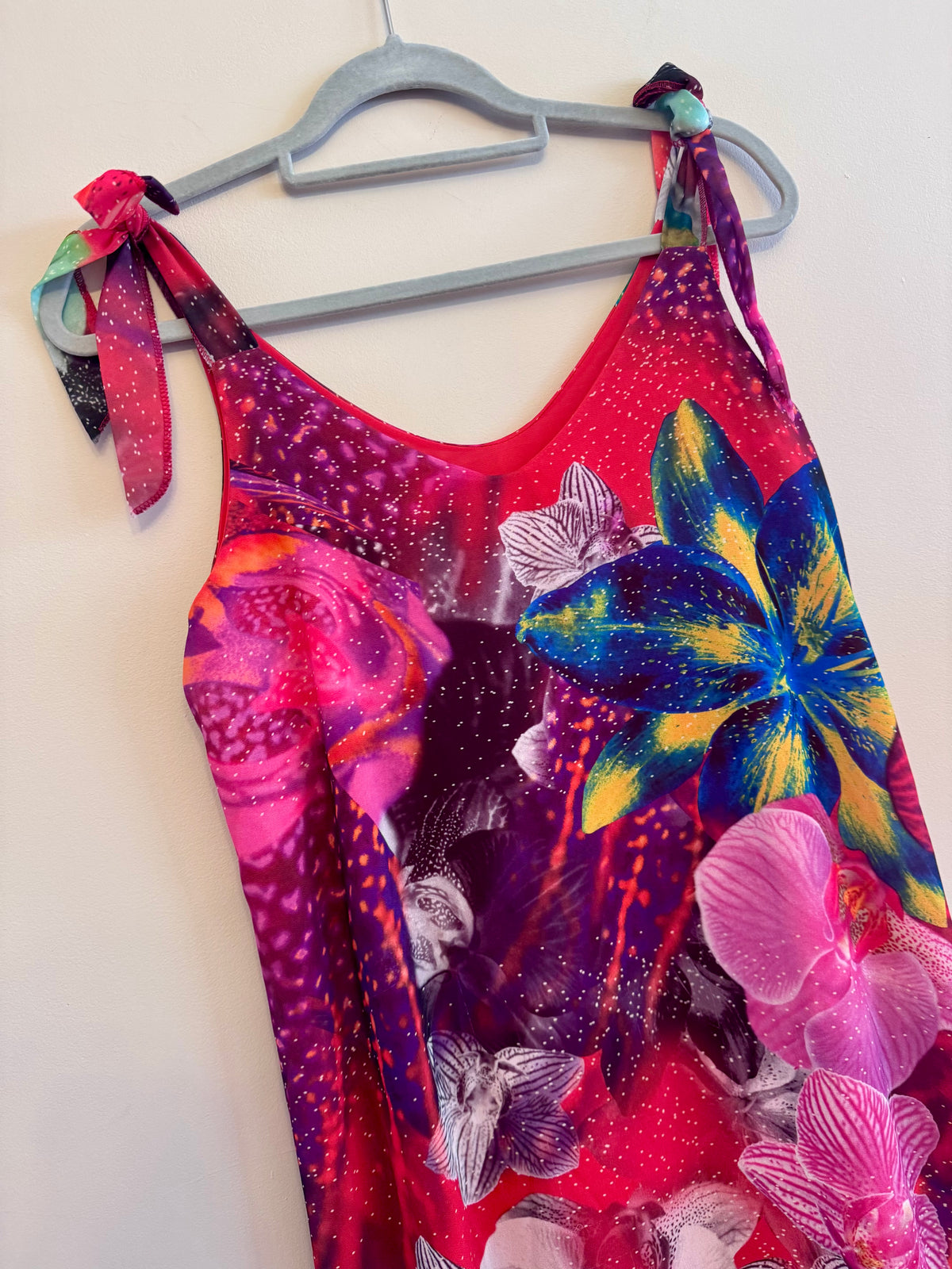 Y2K floral shift dress