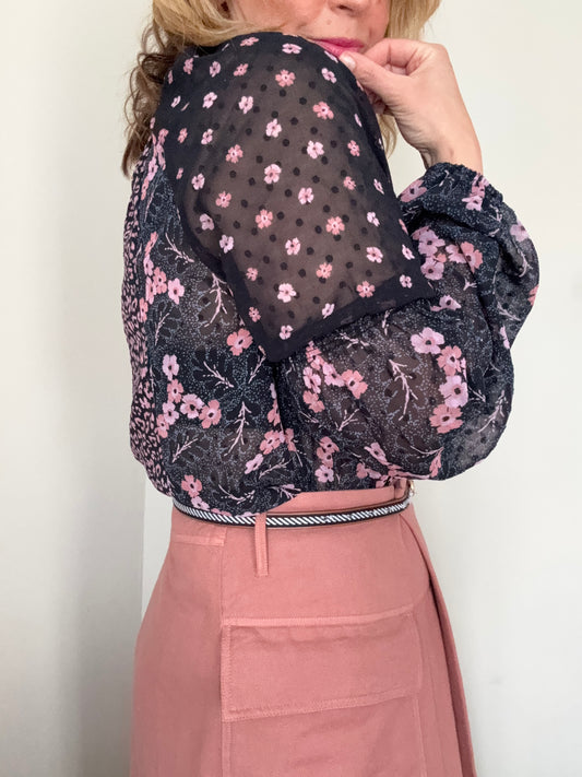 Hush ‘Sarah’ floral neck tie top