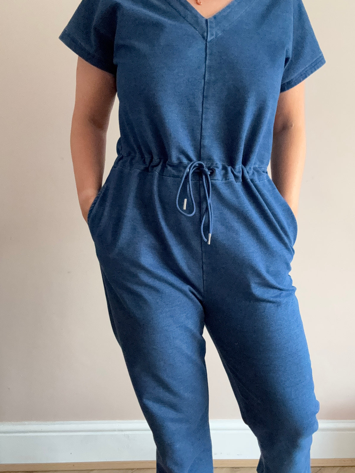 Blue Casual Jumpsuit