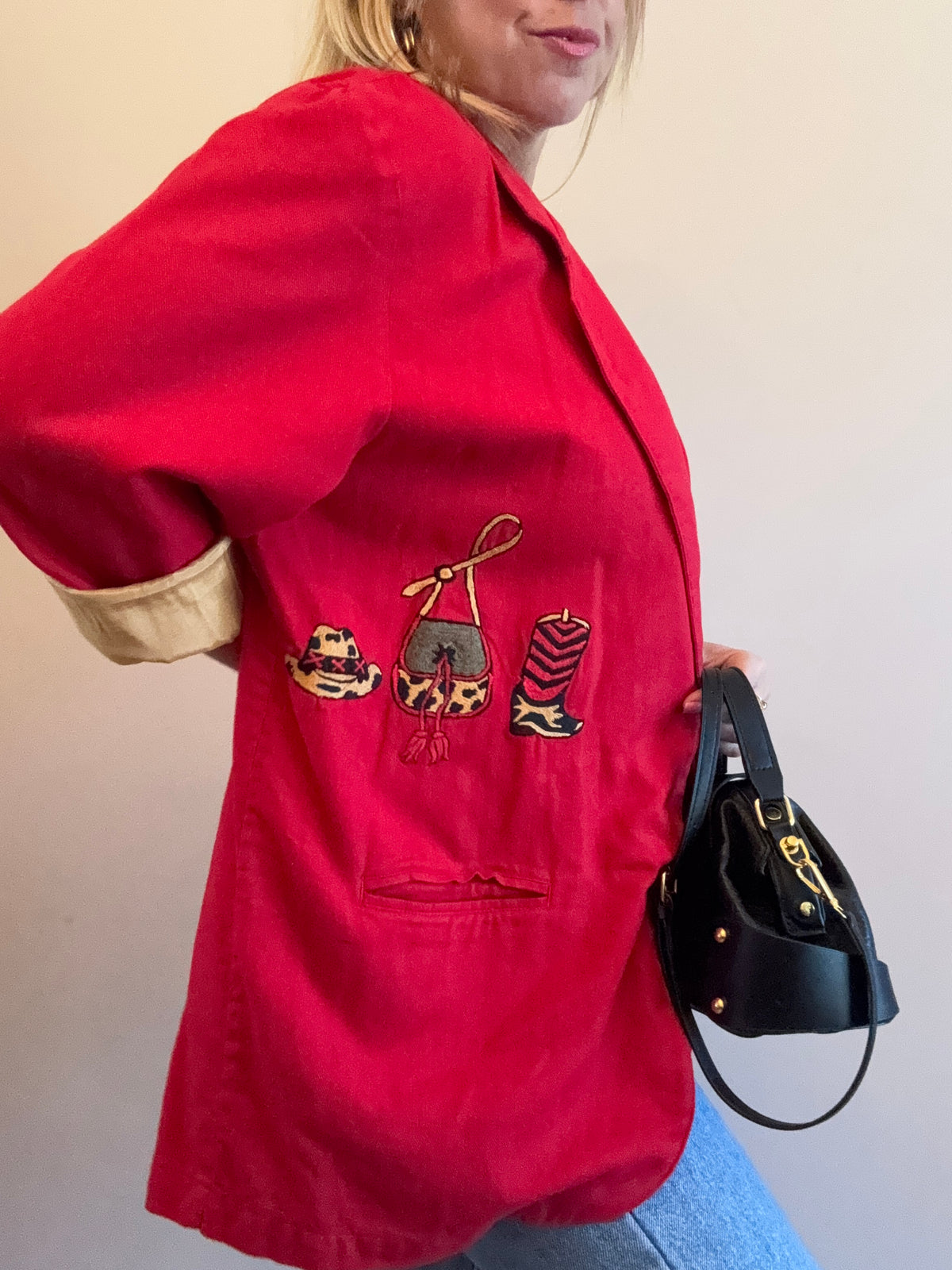 Vintage western-embroidery jacket