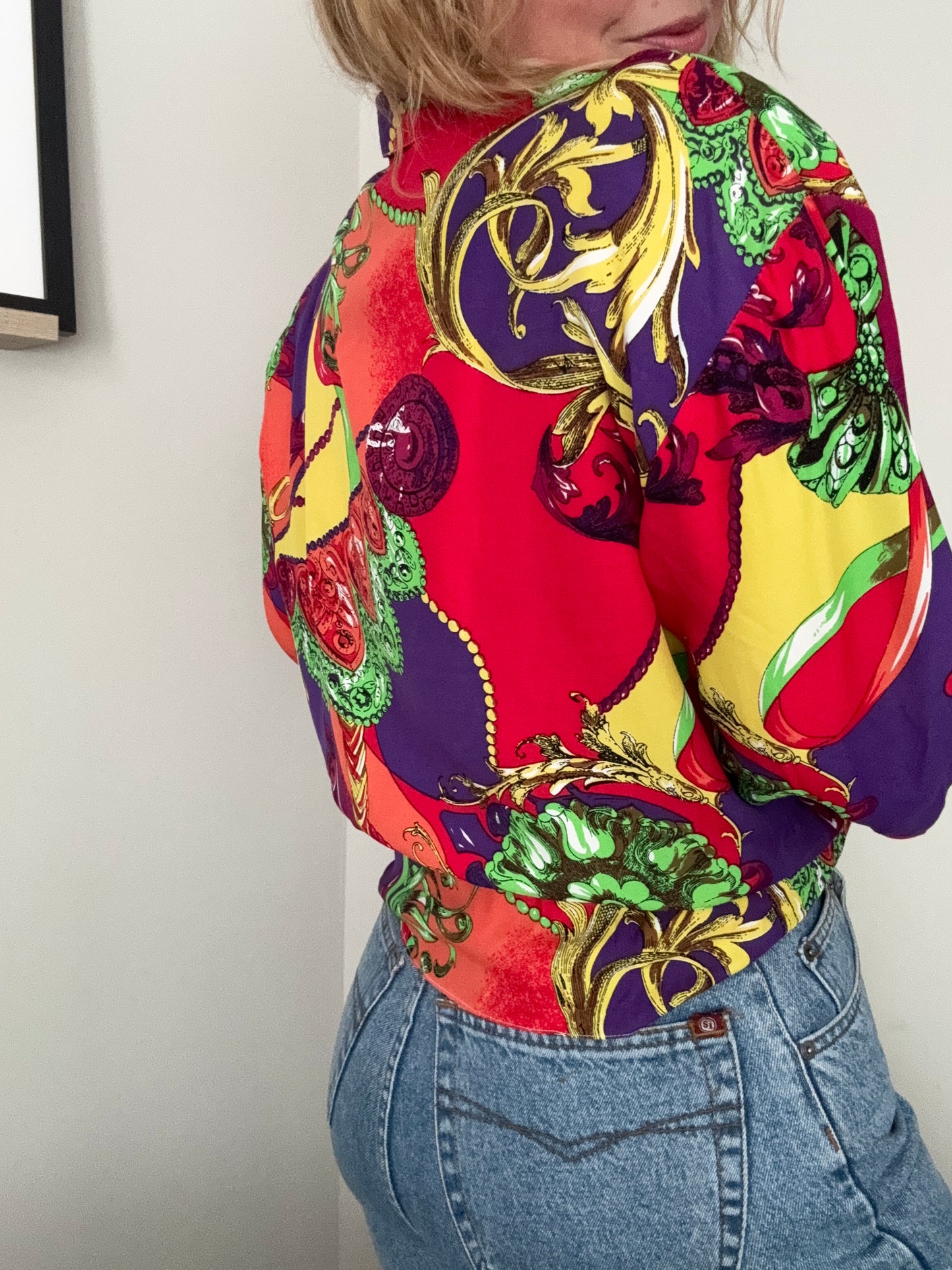 1990s baroque ‘crazy print’ shirt