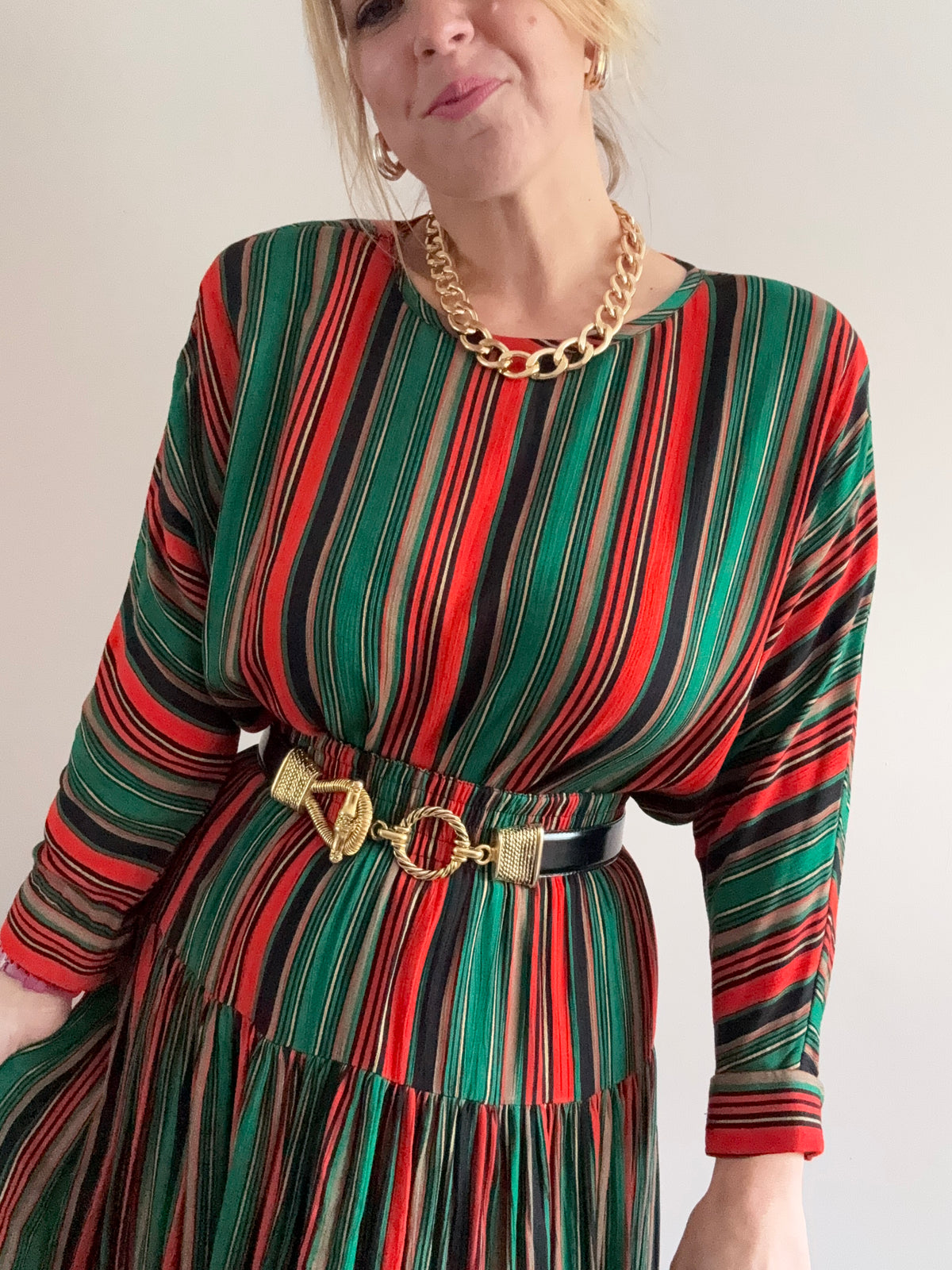 Vintage ‘multi-stripe’ two piece coord set
