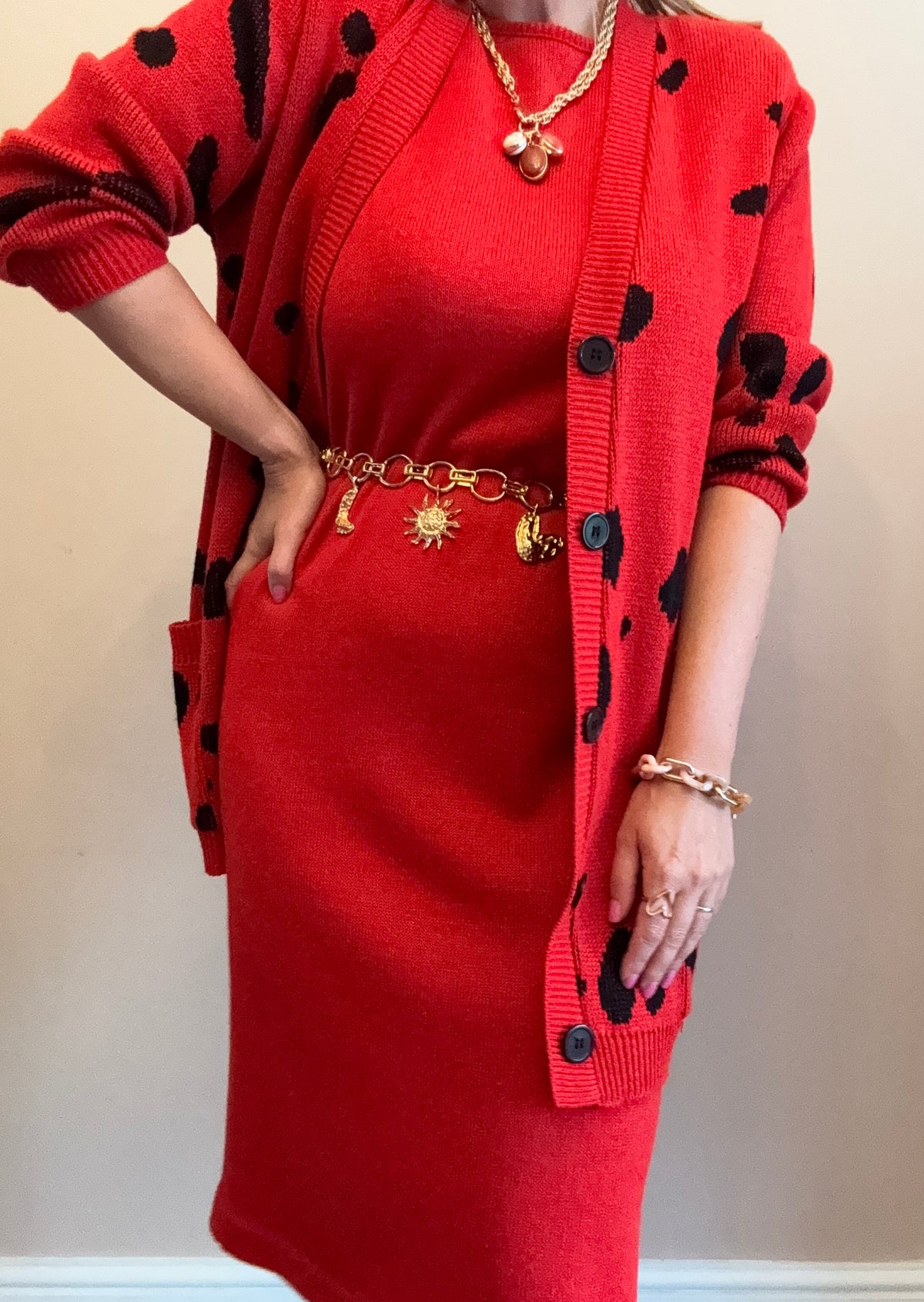 Neiman Marcus 1980s two piece knit set