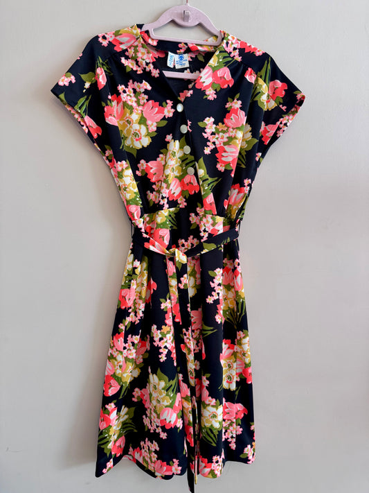 Vintage 1960s floral dress