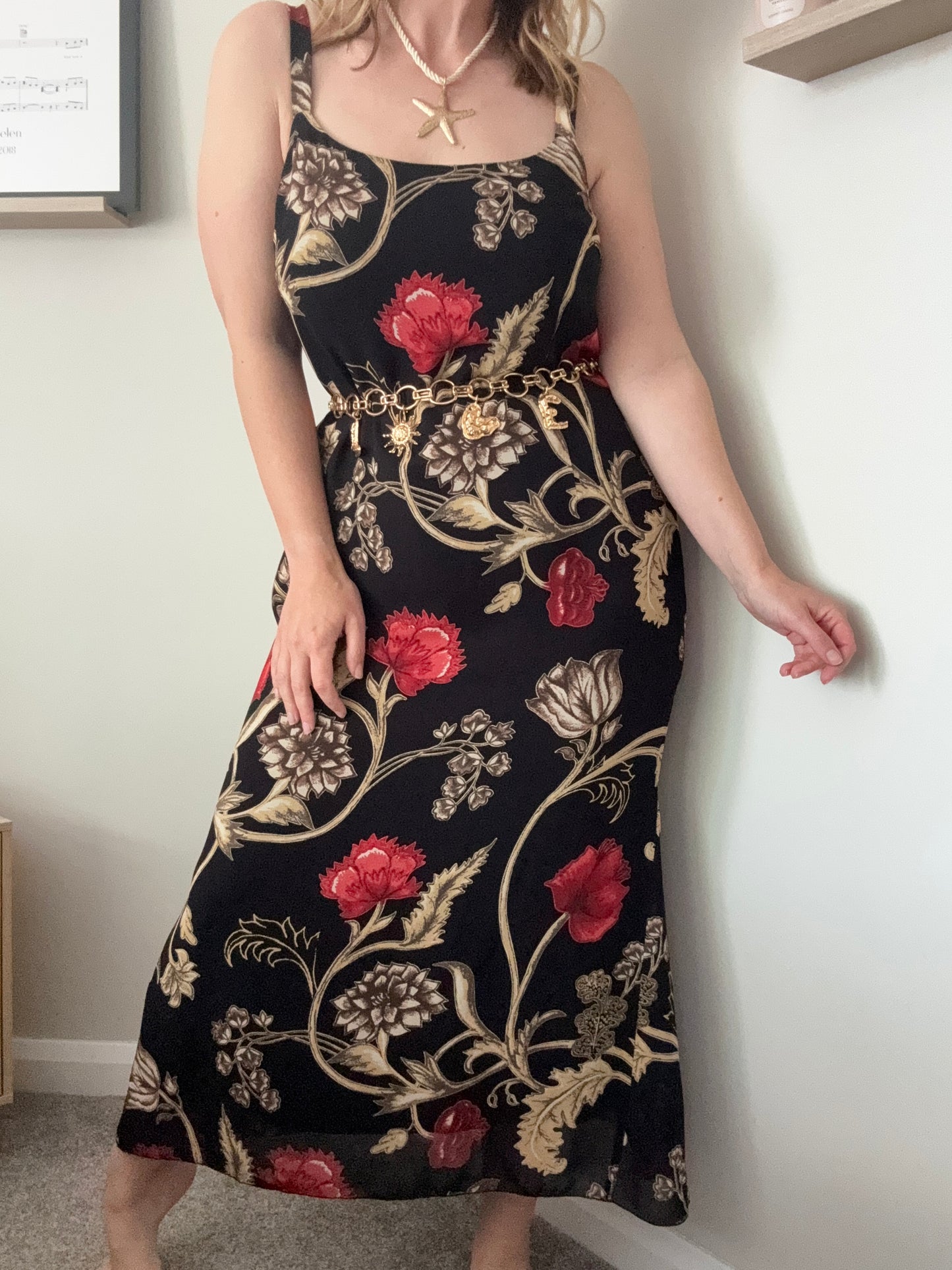 Vintage 1990s maxi slip dress