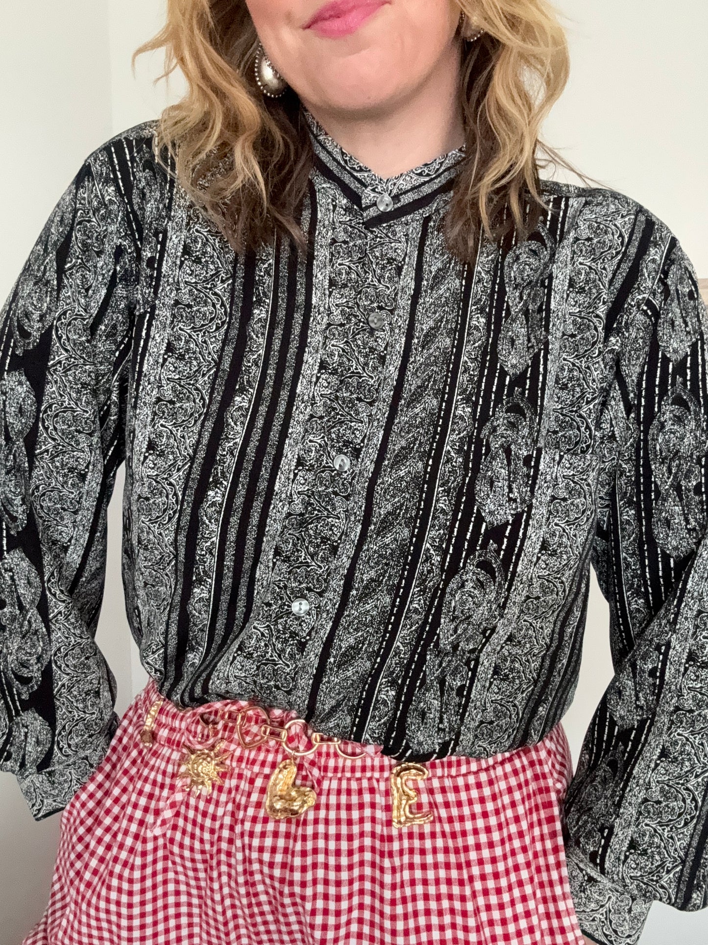 Vintage ‘monochrome’ Leoz blouse.