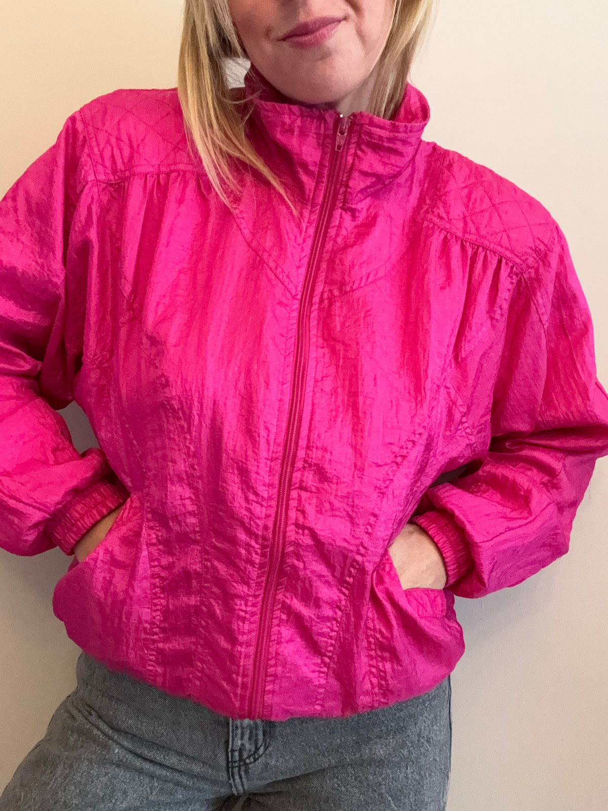Vintage Pink Windbreaker