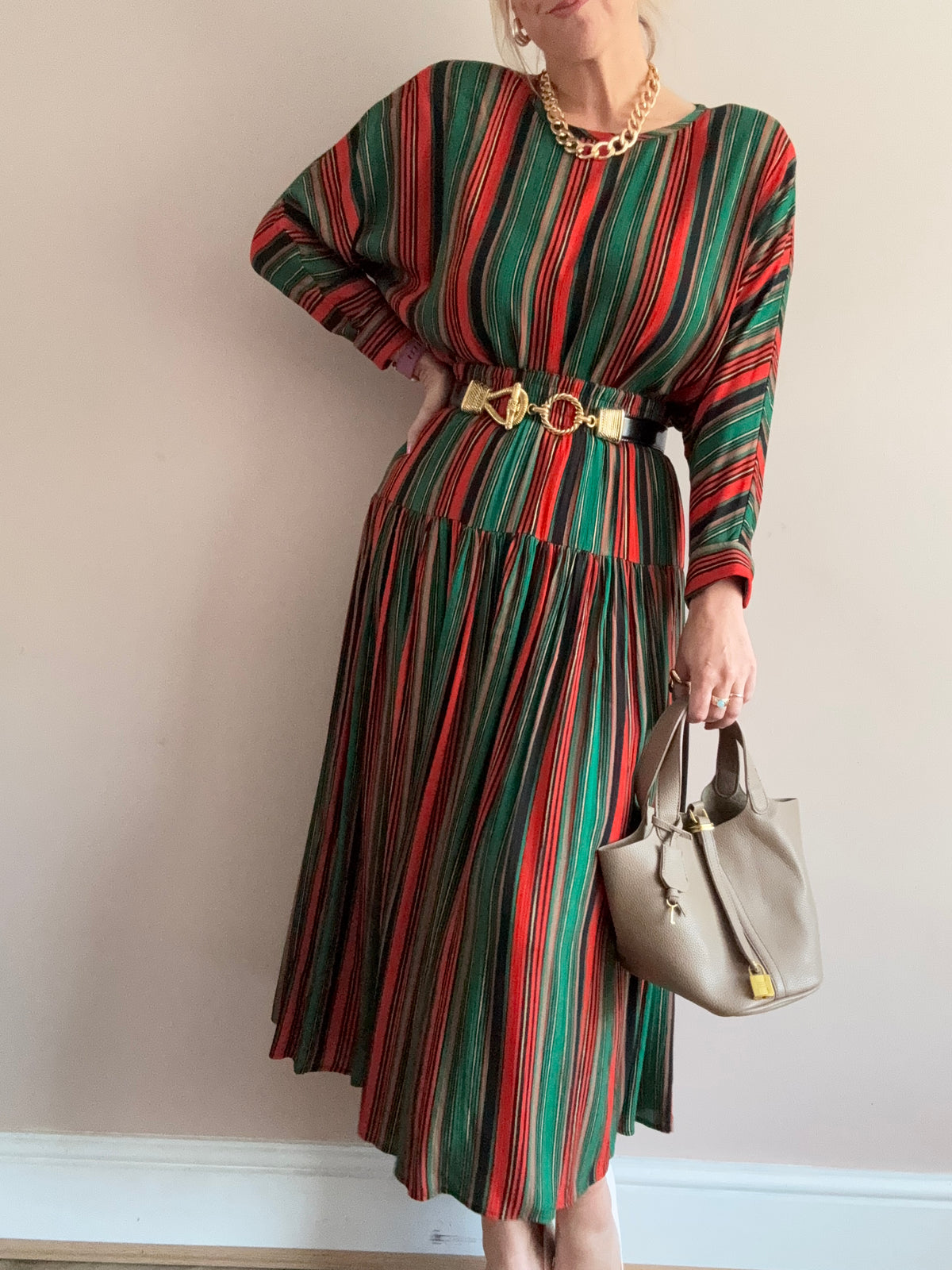 Vintage ‘multi-stripe’ two piece coord set