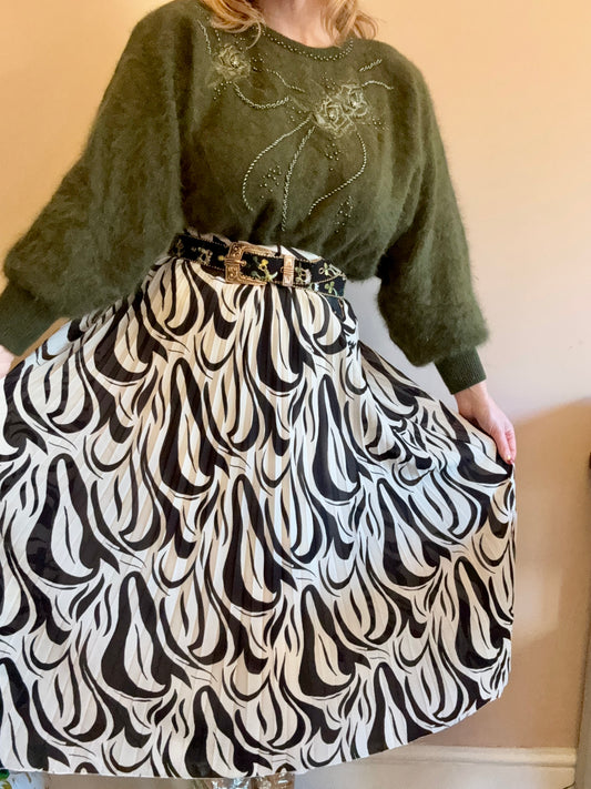 Animal print skirt