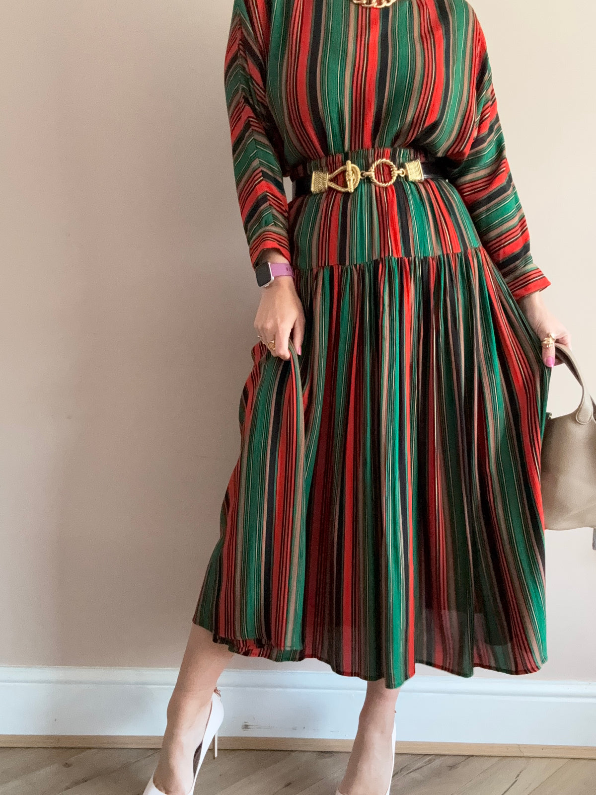 Vintage ‘multi-stripe’ two piece coord set