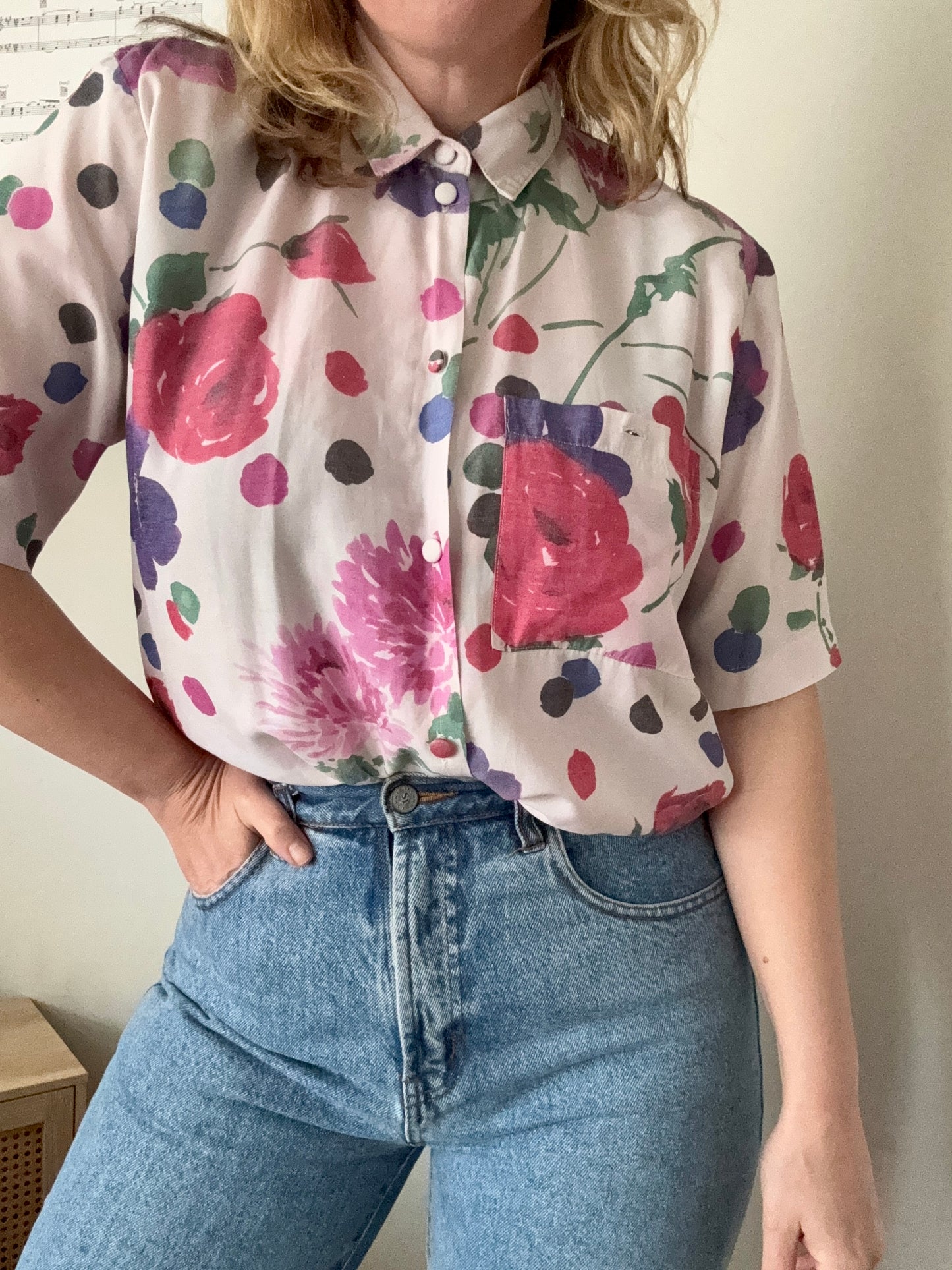 Vintage ‘floral spot’ blouse