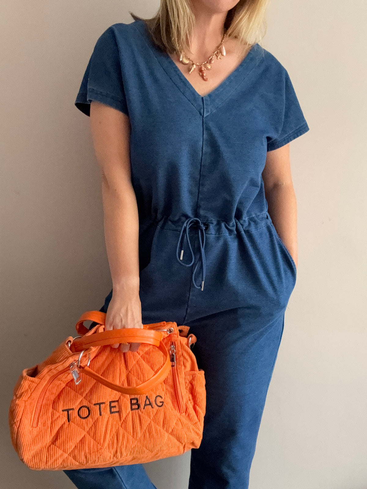 Blue Casual Jumpsuit