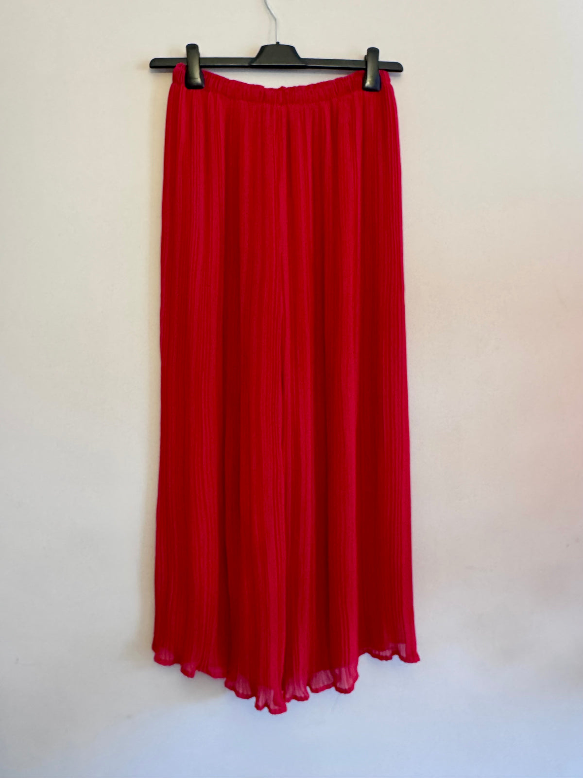 Pleated wide leg trousers