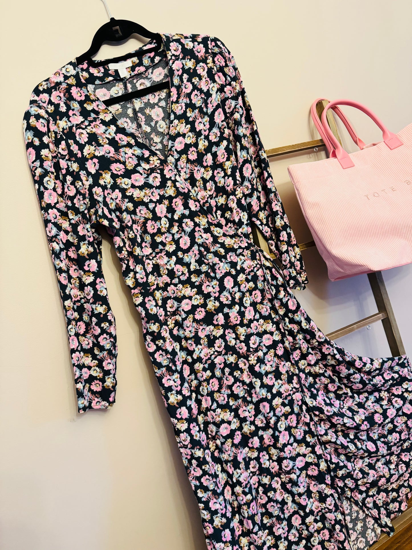 Floral wrap dress