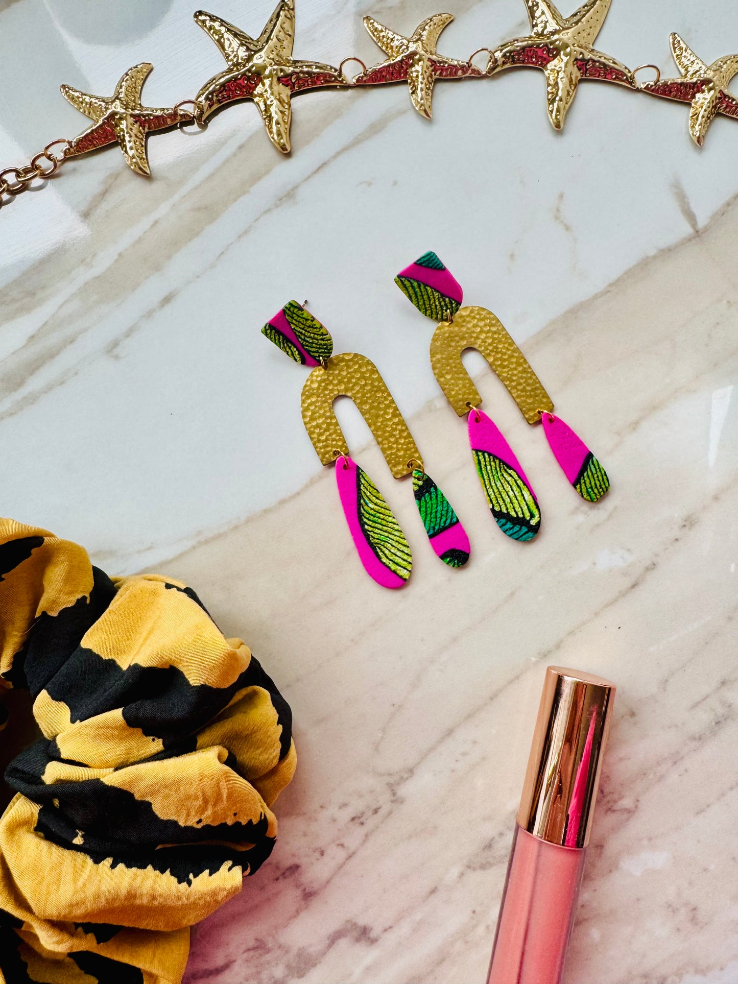 Handmade ‘tropical’ earrings