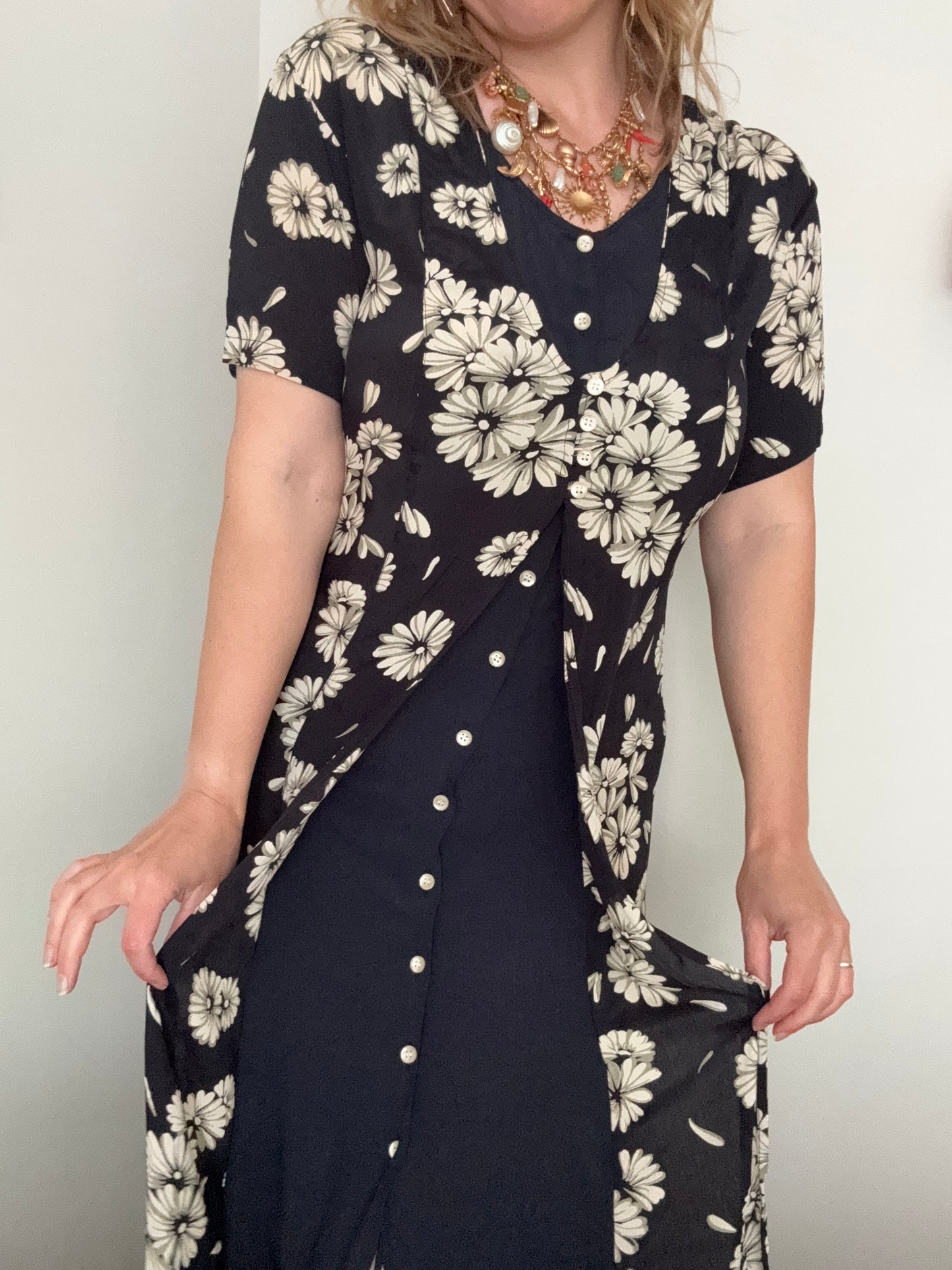 1990s ‘Daisy’ double layer dress