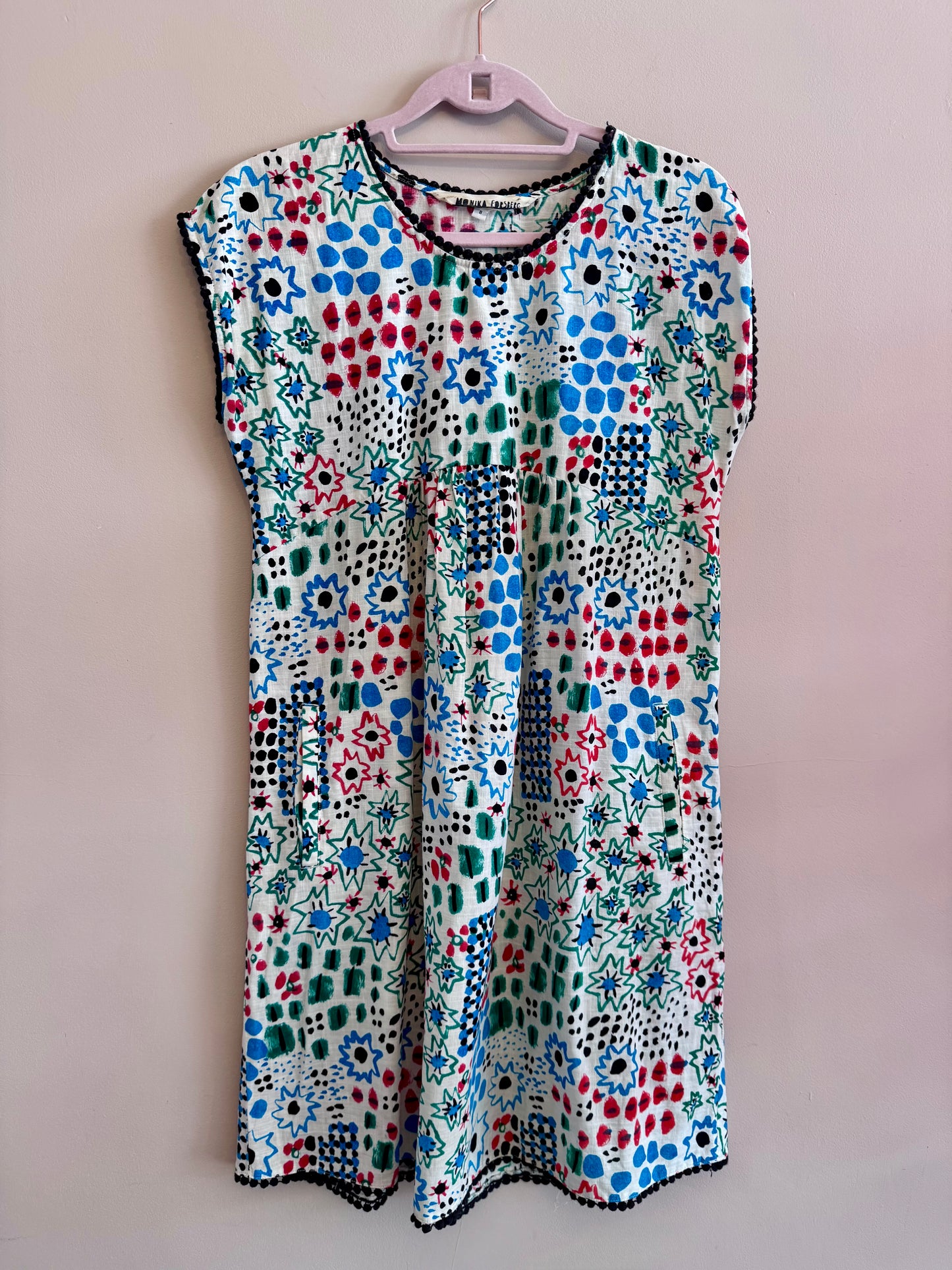 Gorman x Monika Forsberg ‘scribble star & dot’ smock dress