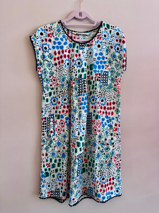 Gorman x Monika Forsberg ‘scribble star & dot’ smock dress