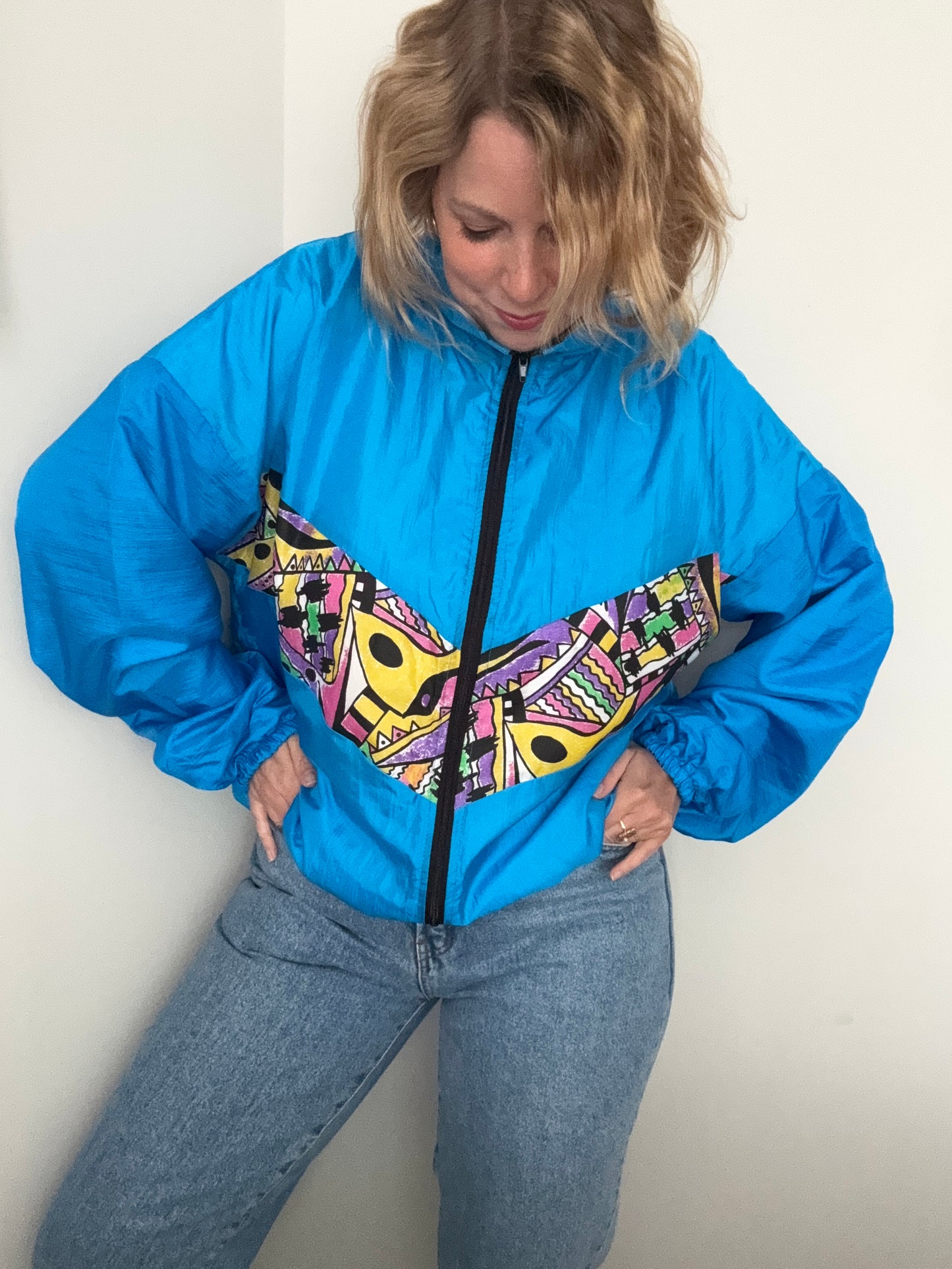 Vintage 1990s windbreaker jacket.