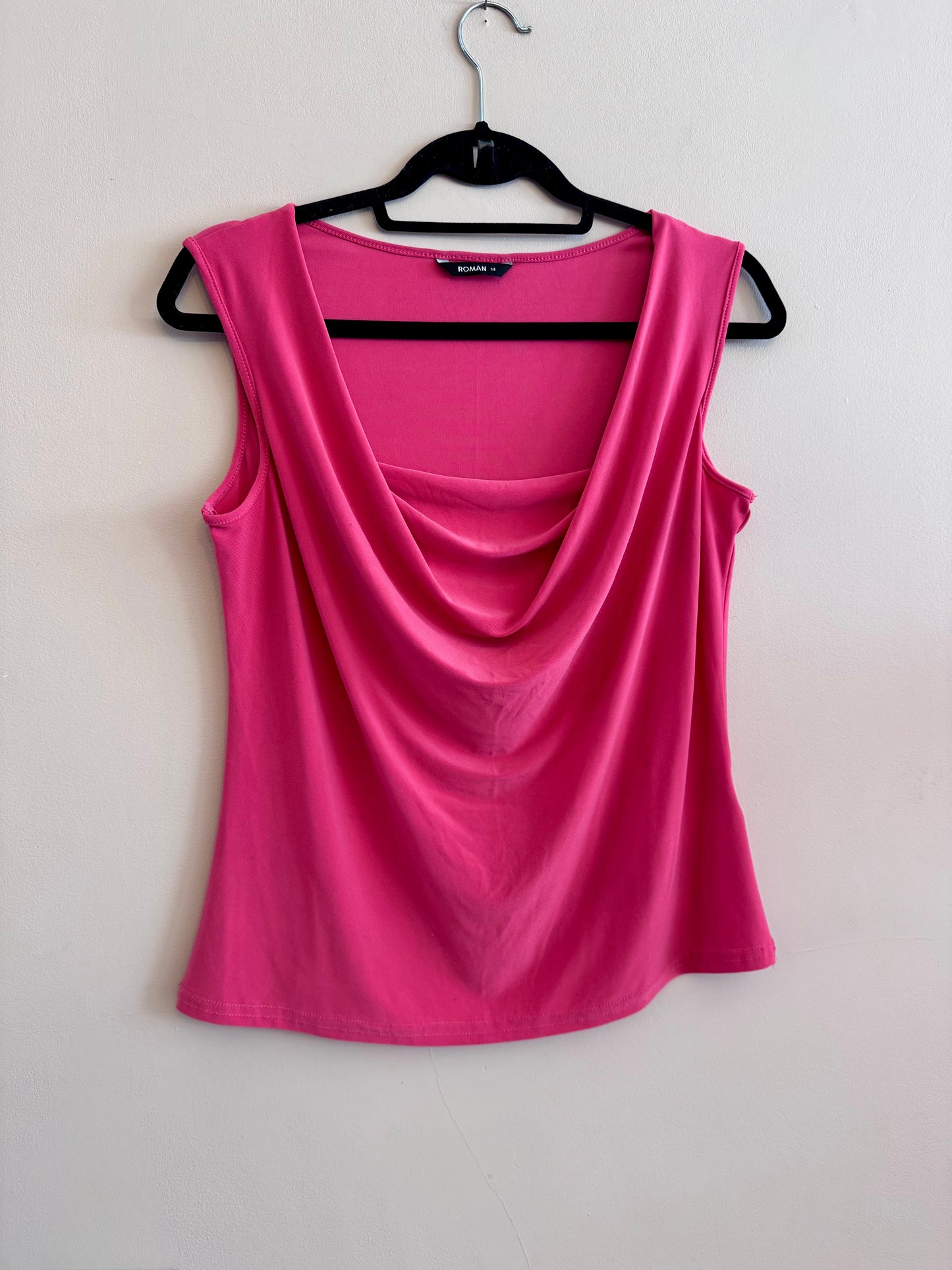 Vintage Cowl neck sleeveless top