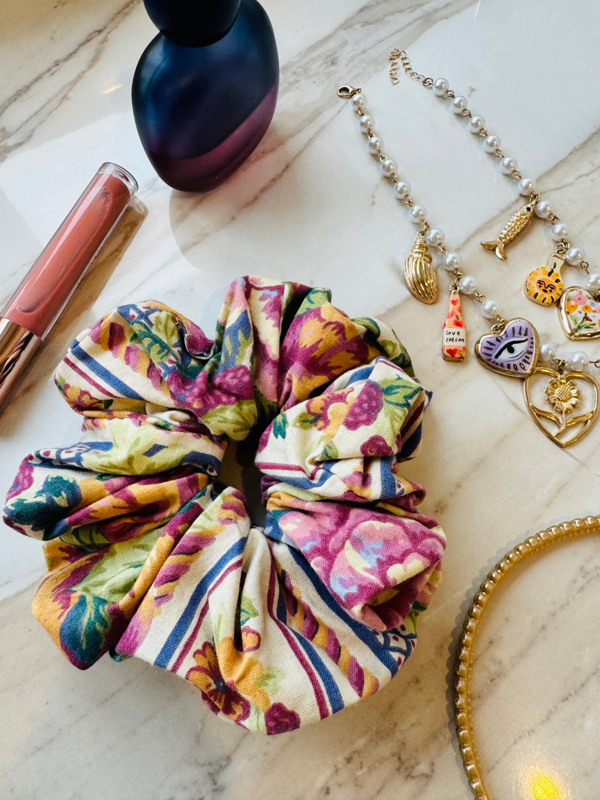 ‘Garden Party’ vintage scrunchie