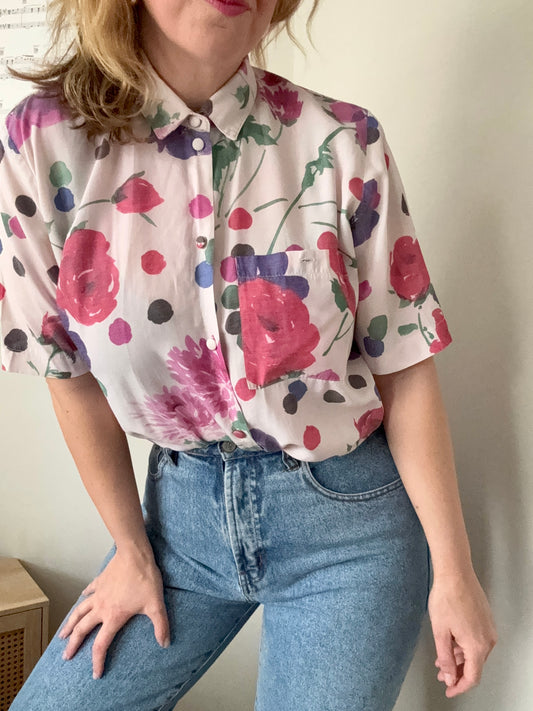 Vintage ‘floral spot’ blouse
