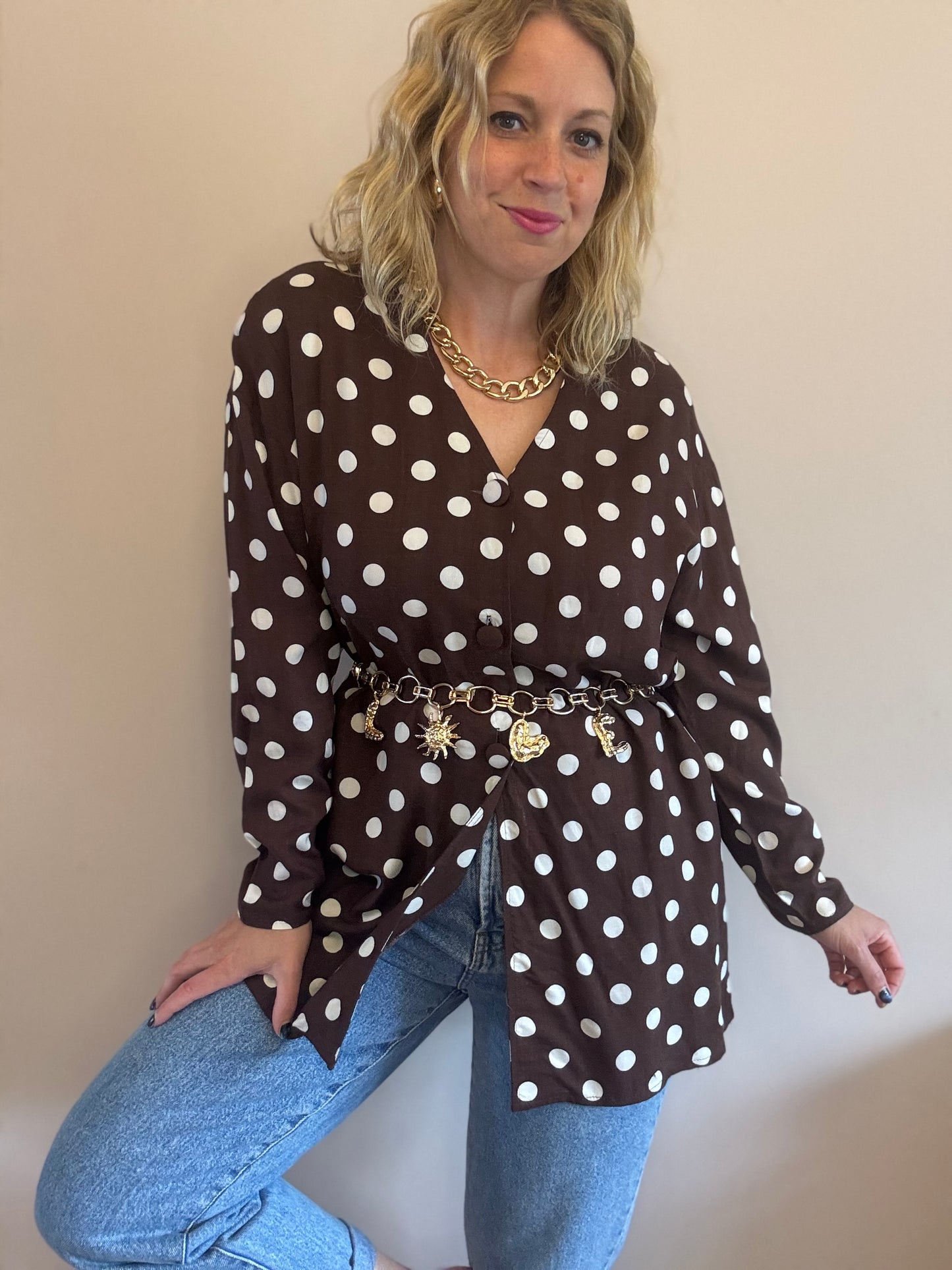 Vintage ‘dot’ blouse