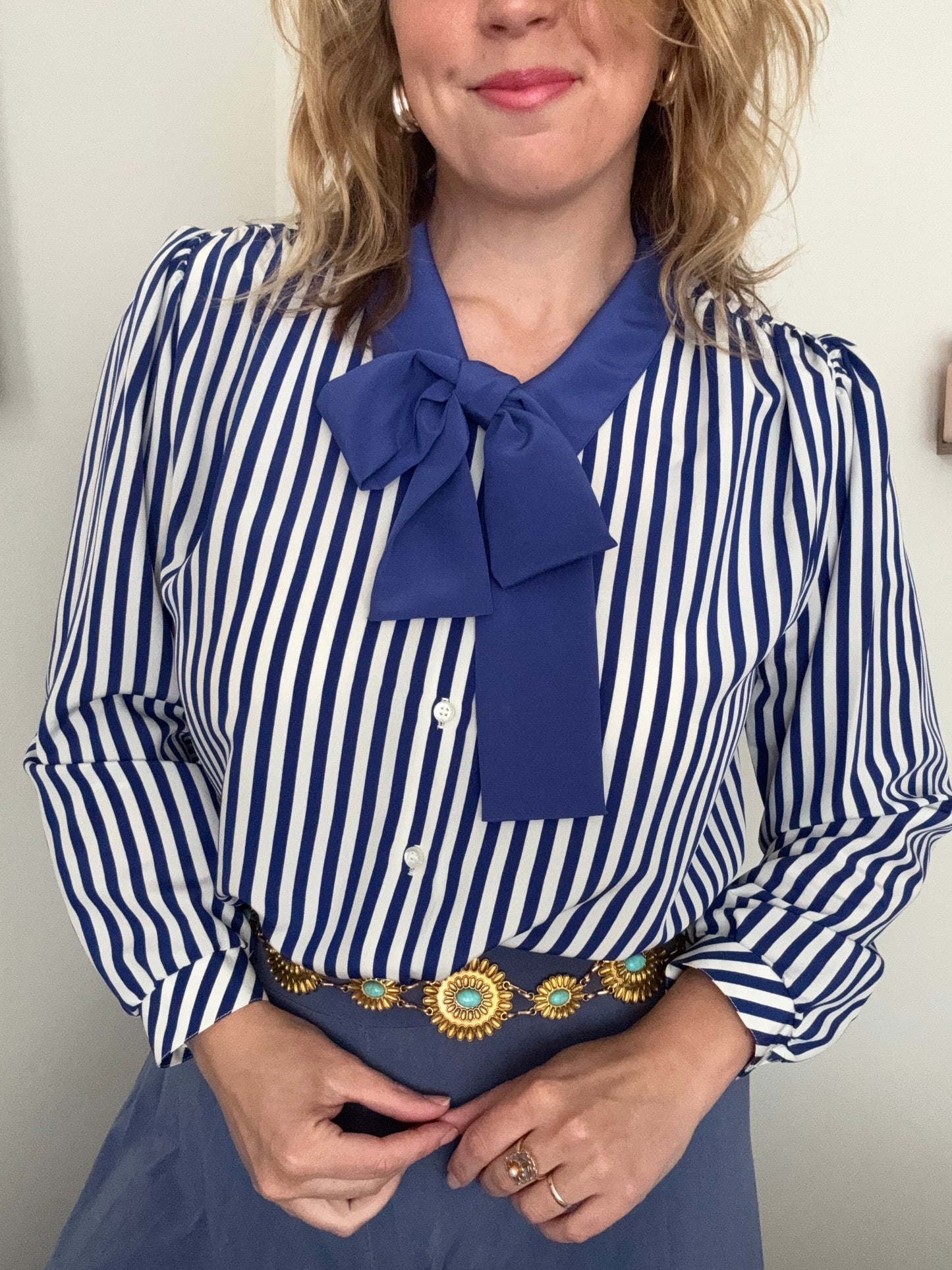 Vintage nautical-style striped shirt